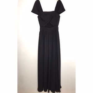 Fame and Partners black maxi gown